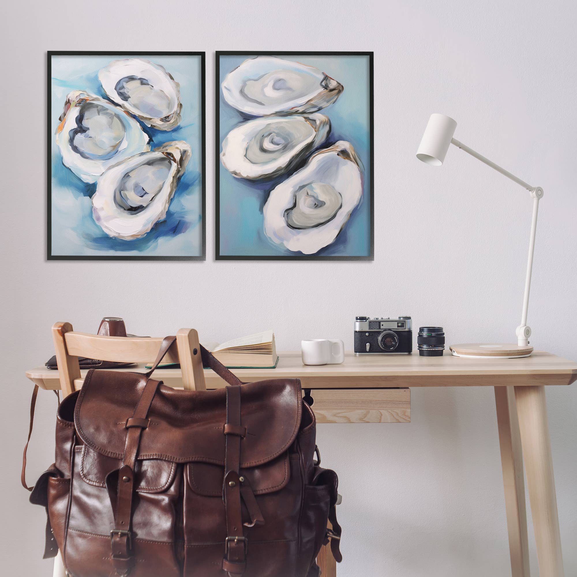 Stupell Industries - Vendita all'ingrosso Decorazione da parete - Bambini e neonati - Arte Incorniciata di Ostriche sul Mezzoguscio14