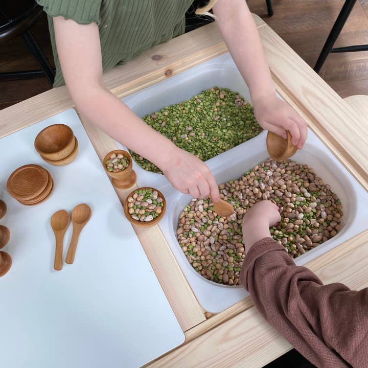 Taylored Toys – Großhandel Spiel-Beikost-Set – Kinder – Montessori Waldorf Spielgeschirr-Set aus Holz