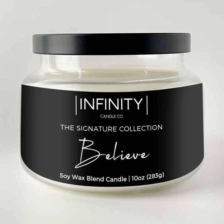 Believe Candle - The Signature Collection for wholesale by Infinity Candle Co