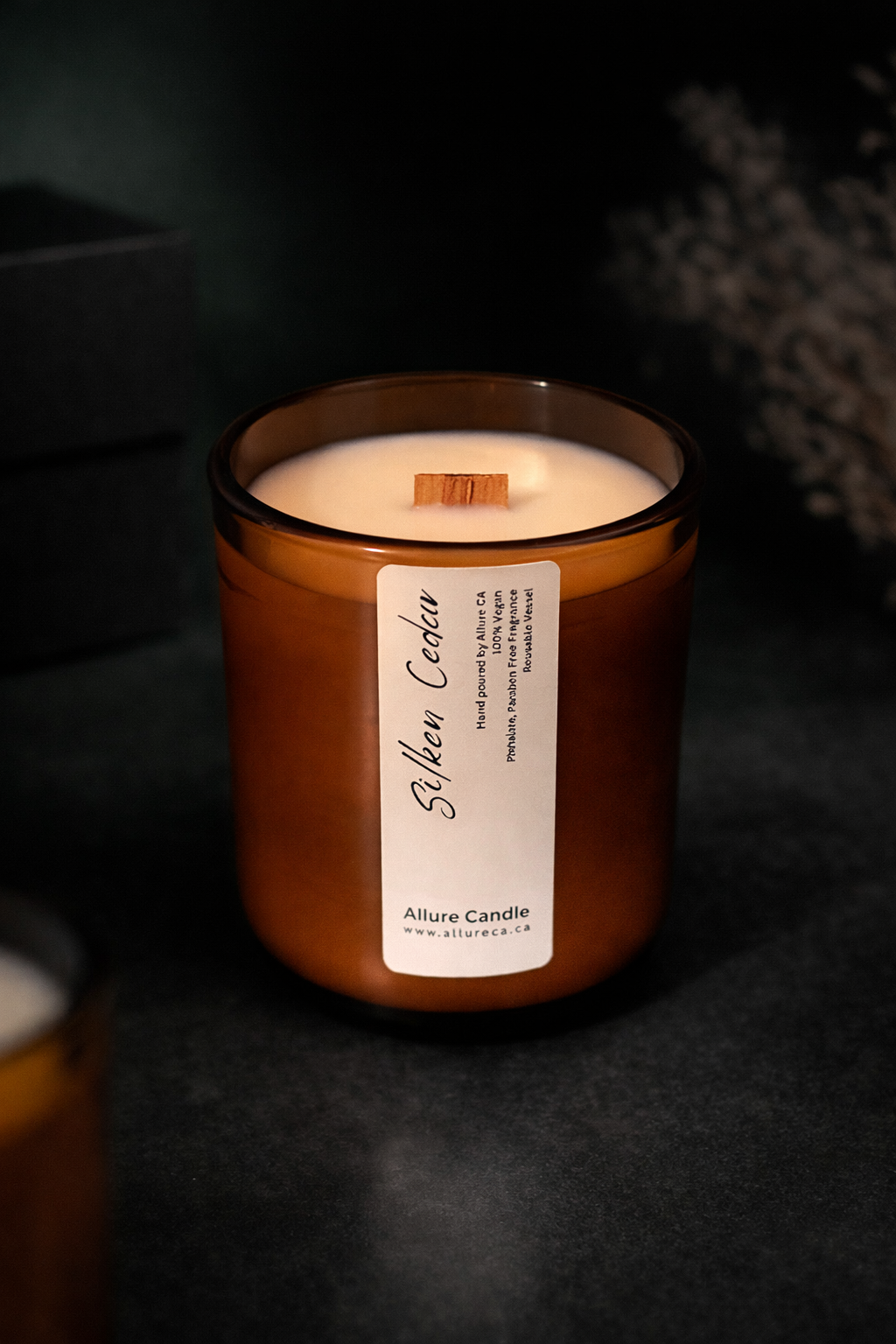 Allure CA - Wholesale Jar/Filled Candle - Personalized Soy Jar Candle | 8 oz Vegan Wax12