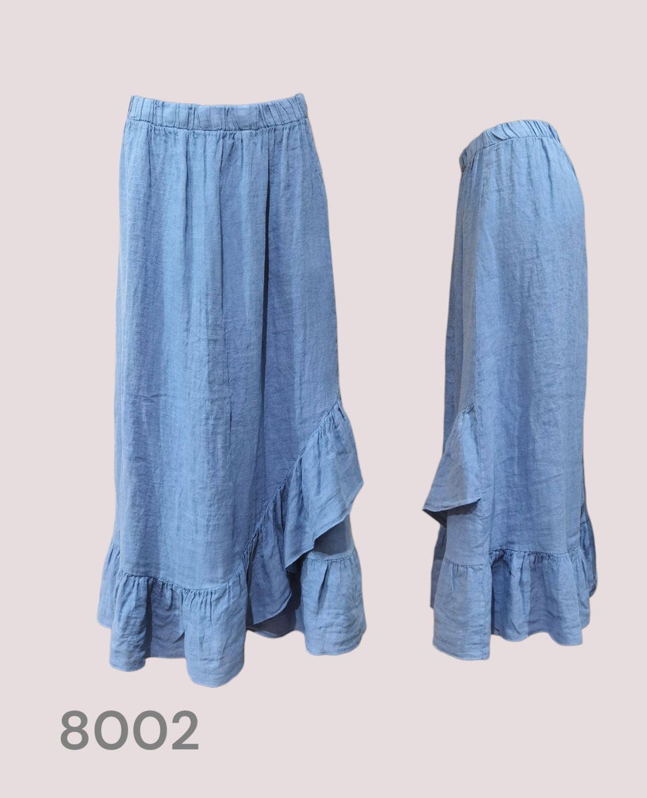 LÉA & LUC - Wholesale Skirt - Women's - 100% Linen Skirt REF. 800214