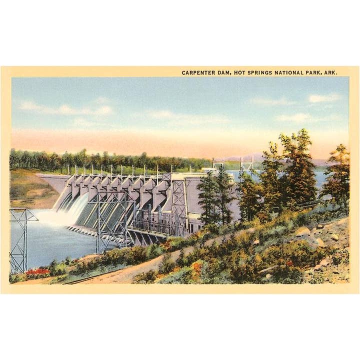 Art Print AR-25 Carpenter Dam for wholesale by Found Image Press