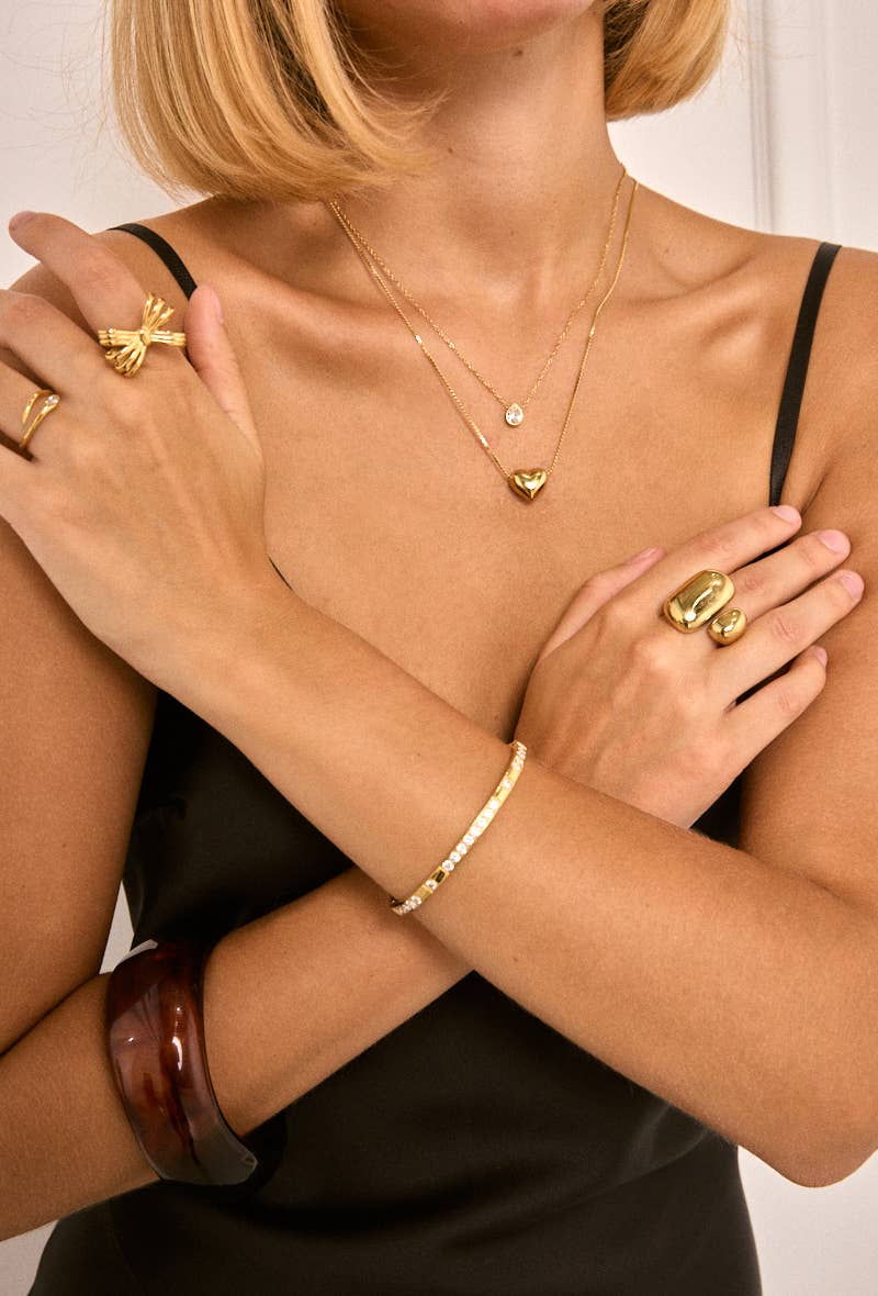 BYREN | ÉLINE L'ATELIER - Wholesale Pendant/Charm Necklace - Stainless Steel Clamps 224AQ2011