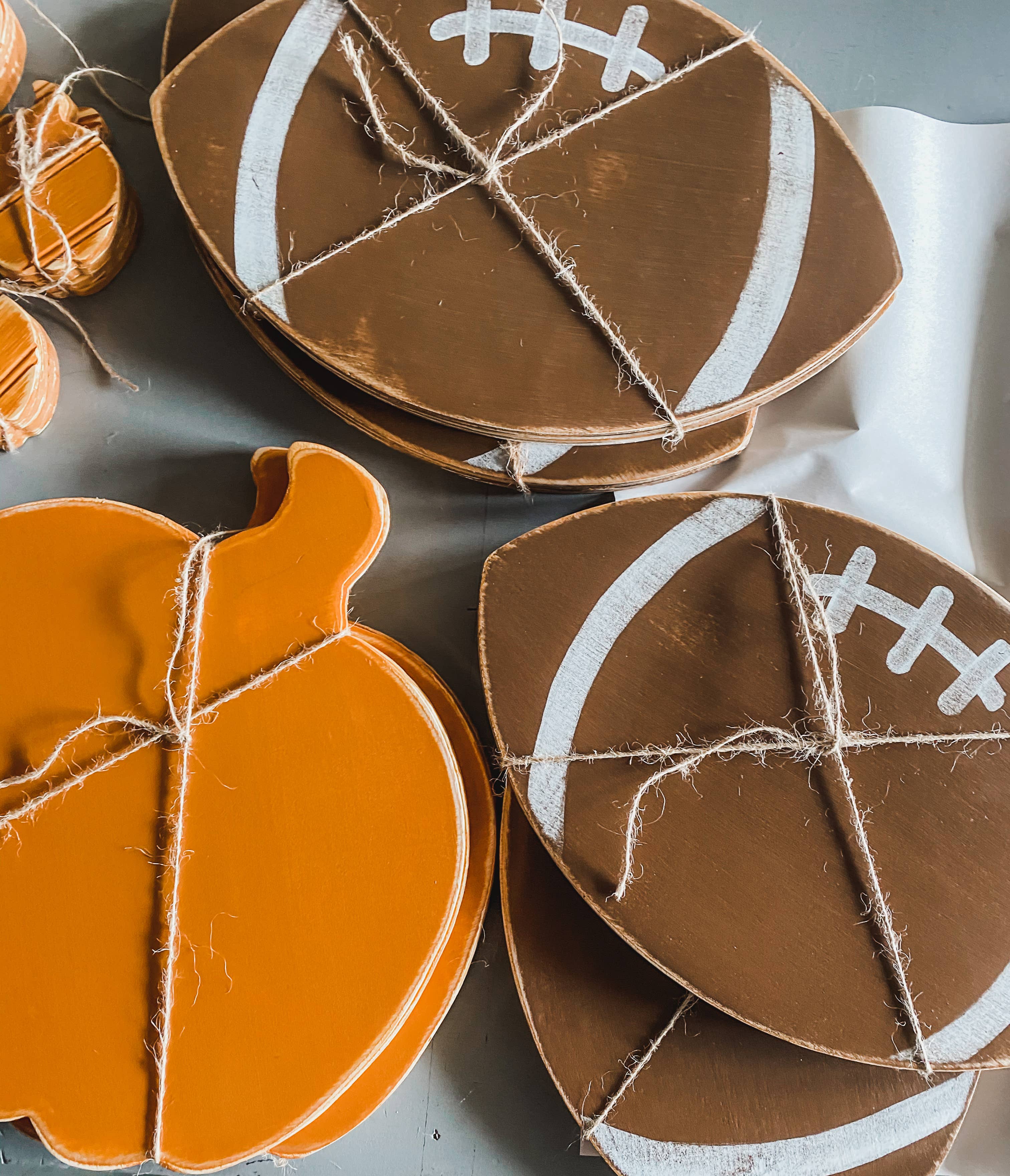 Grace Graffiti - Wholesale Placemat - Pumpkin Placemats, houten, set van 42