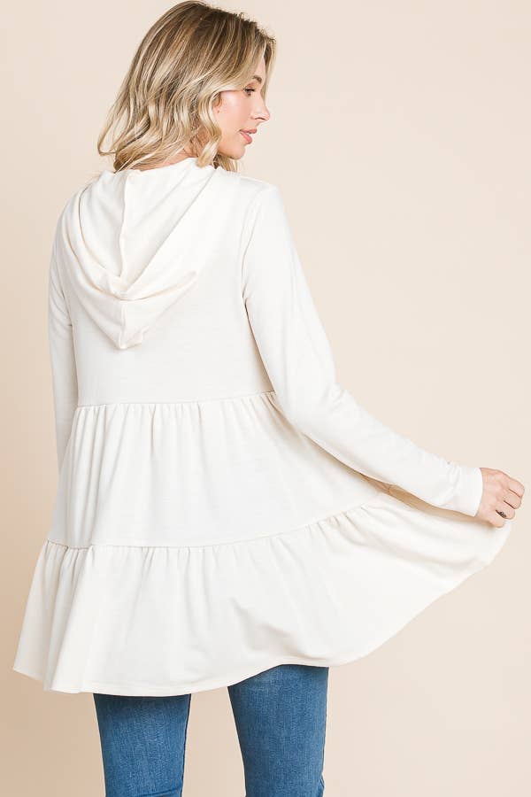 Culture Code - Wholesale Tunic - Women's - CFD1150LA - HOODIE SHIRRING LONG SLEEVE DRESS9