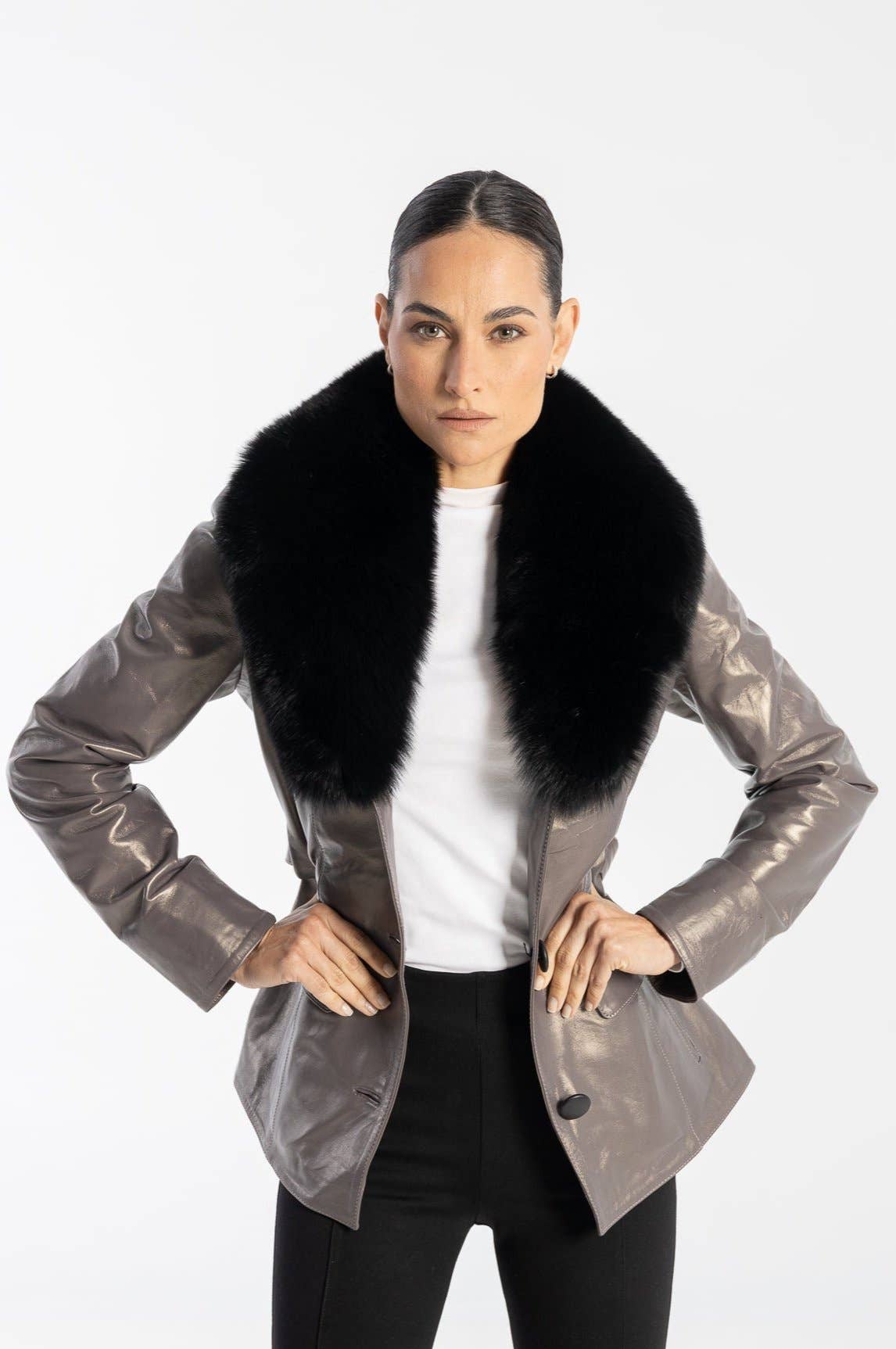 Cuir Dimitri - Wholesale Leather Jacket - Women's - GABRIELLE5