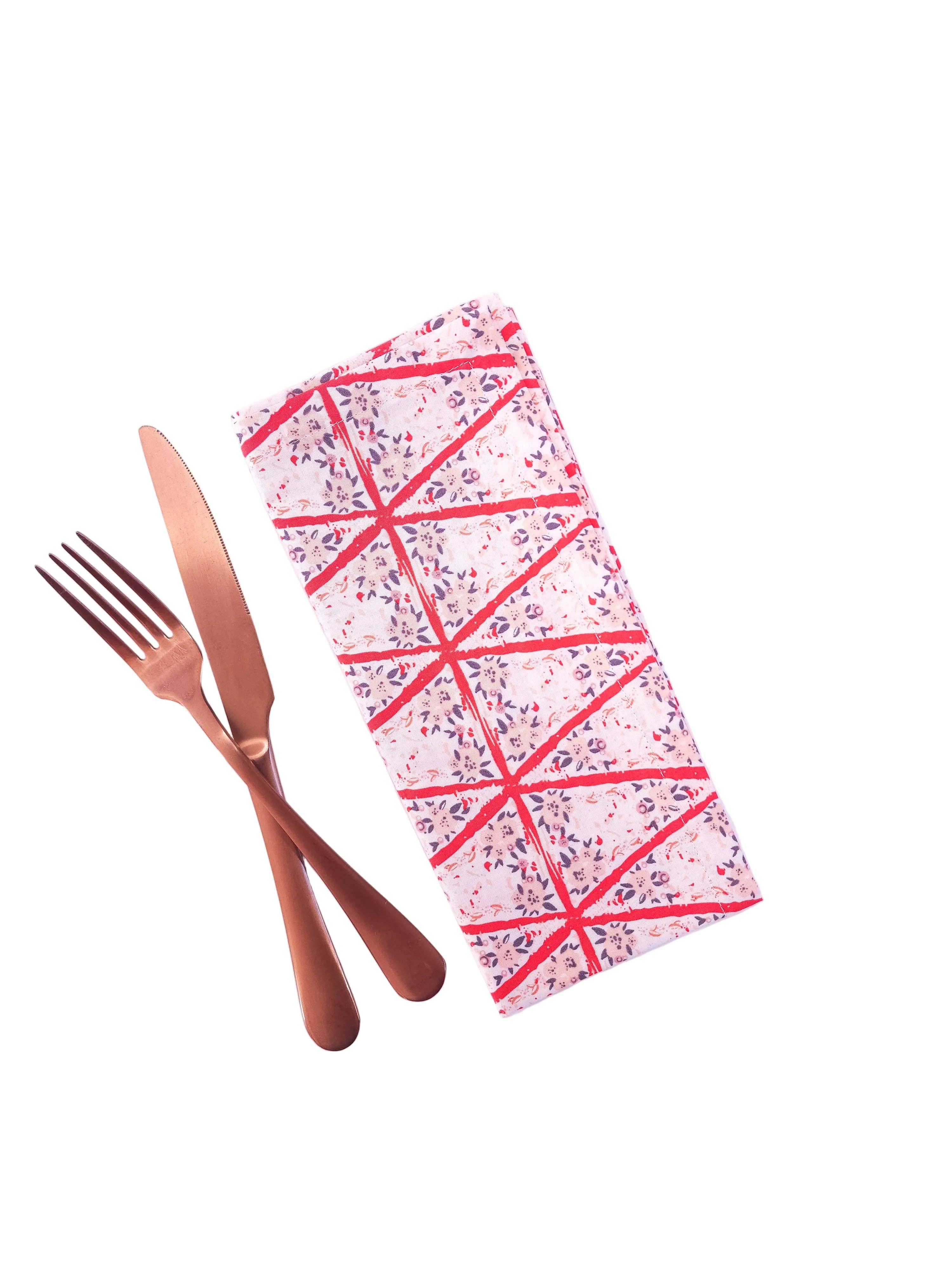 90 West Linen Co. - Wholesale Dinner & Cloth Napkin - Romantic Floral Cloth Napkins, Set of 49