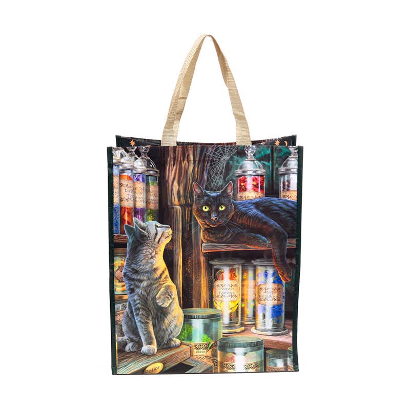 Puckator Ltd – wholesale Grocery/shopping bag – Lisa Parker Magical Emporium Cat Reusable Shopping Bag3