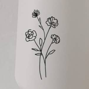 ADESIVO: Mazzo di Fiori di Campo | Articolo Cestino Estivo! per la vendita all'ingrosso da parte di Words for a Season