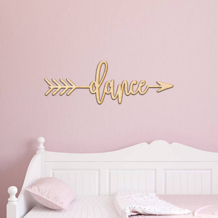 Dance Arrow Wood Sign for wholesale by Woodums