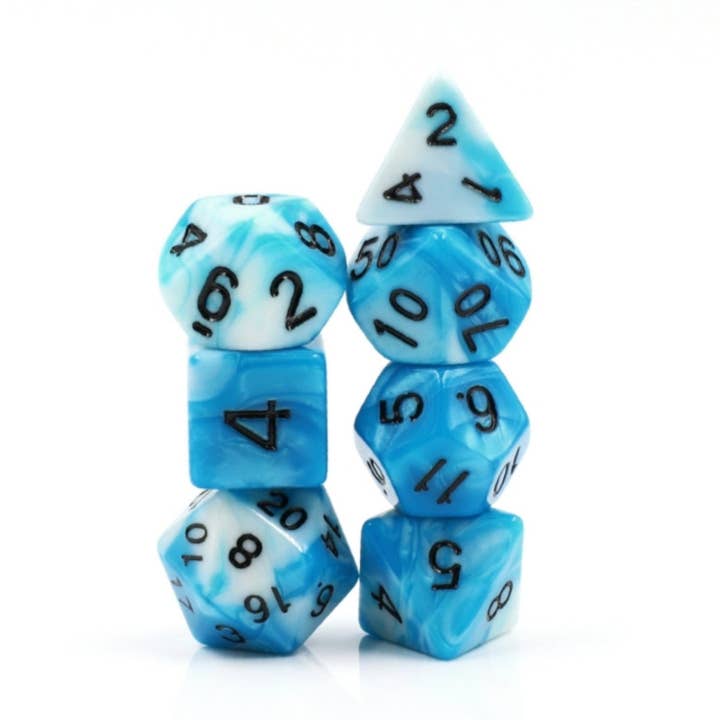 Foam Brain Games - Wholesale Dice - Cumulus Cloud RPG Dice Set