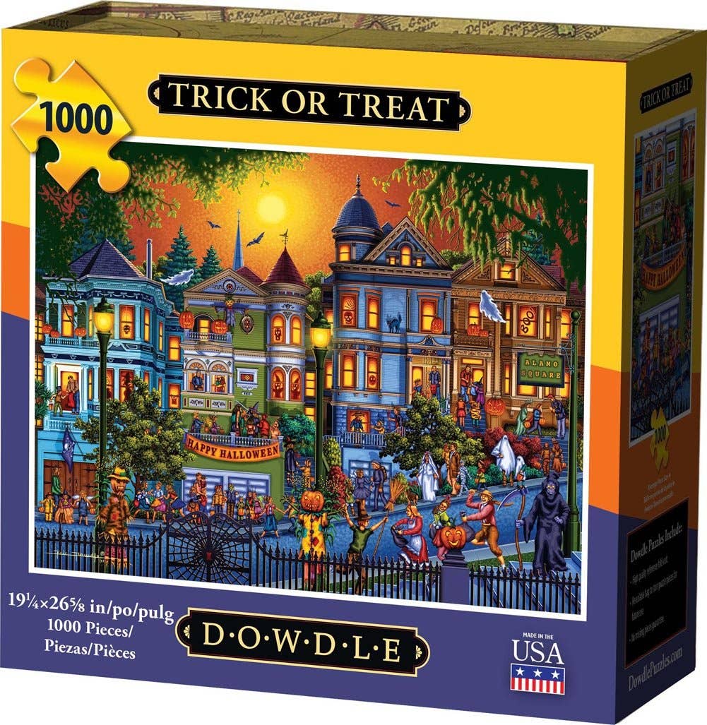 Boardwalk Puzzle Company - Wholesale Puzzle - Adult - Trick or Treat - 1000 Piece0