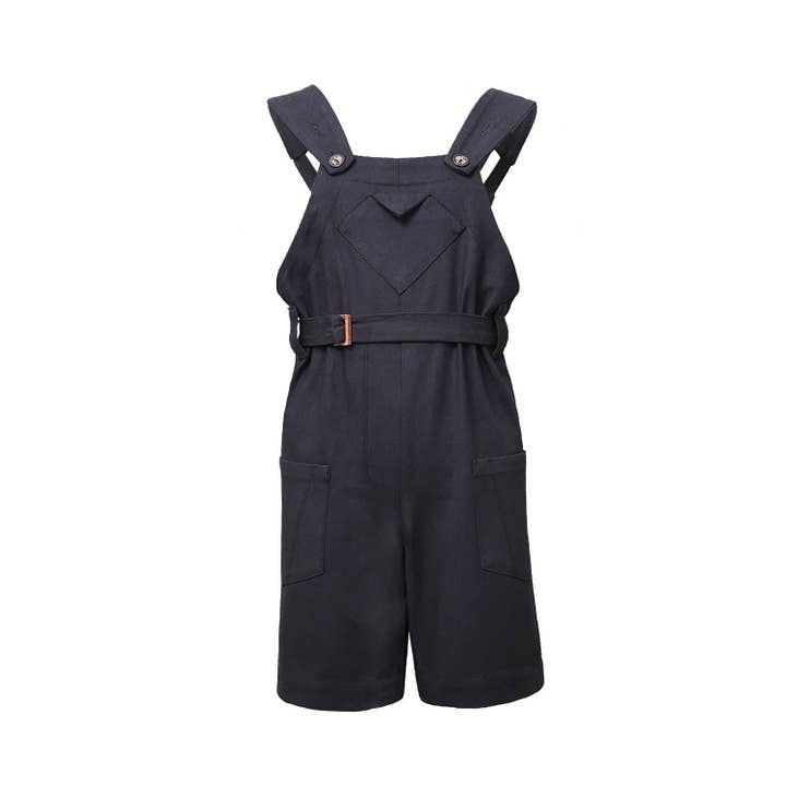 Kids Black Overall for wholesale by Infantium Victoria