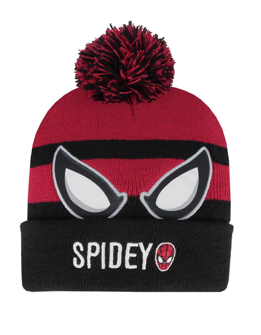 Complément Europe - Wholesale Beanie - Kids - Spider-Man striped beanie with pompom 790188667