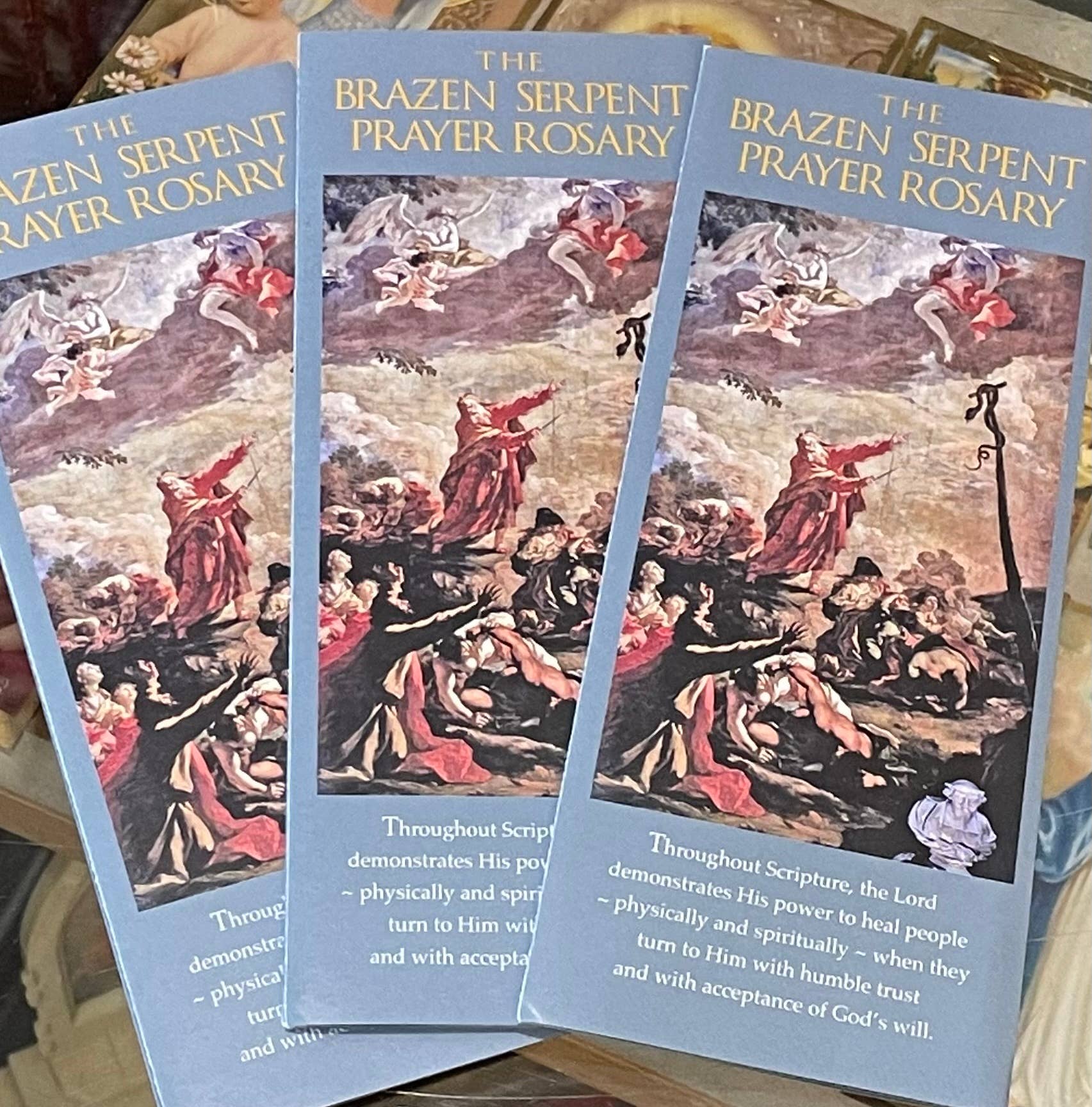 The Retro - a Full of Grace USA Company - Wholesale Religious Card - The Brazen Serpent Prayer Rosary NEW3