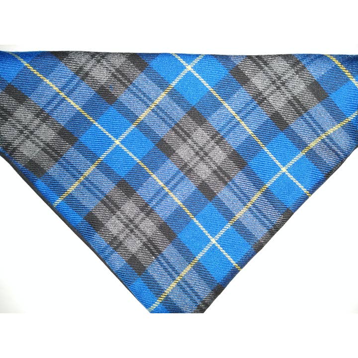 Blue tartan bandana for wholesale by Thirty9Design