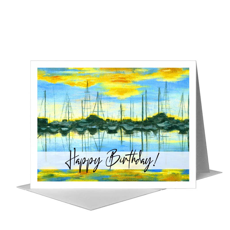 Printed Canvas - Wholesale Birthday Card - Reflection, Greeting Card (#7105E)0