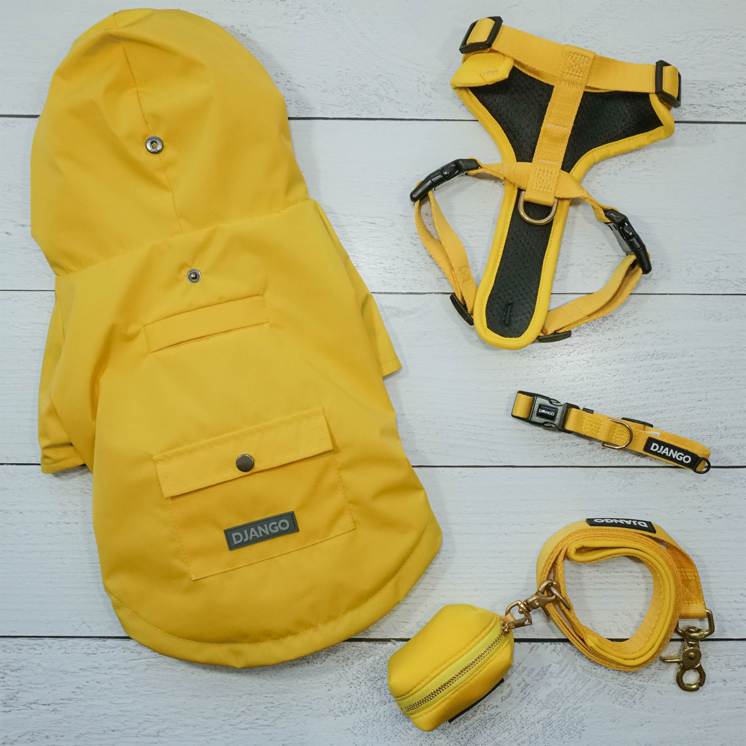 DJANGO - Wholesale Pet Raincoat - Dog - Highland Dog Jacket and Raincoat - Dandelion Yellow10