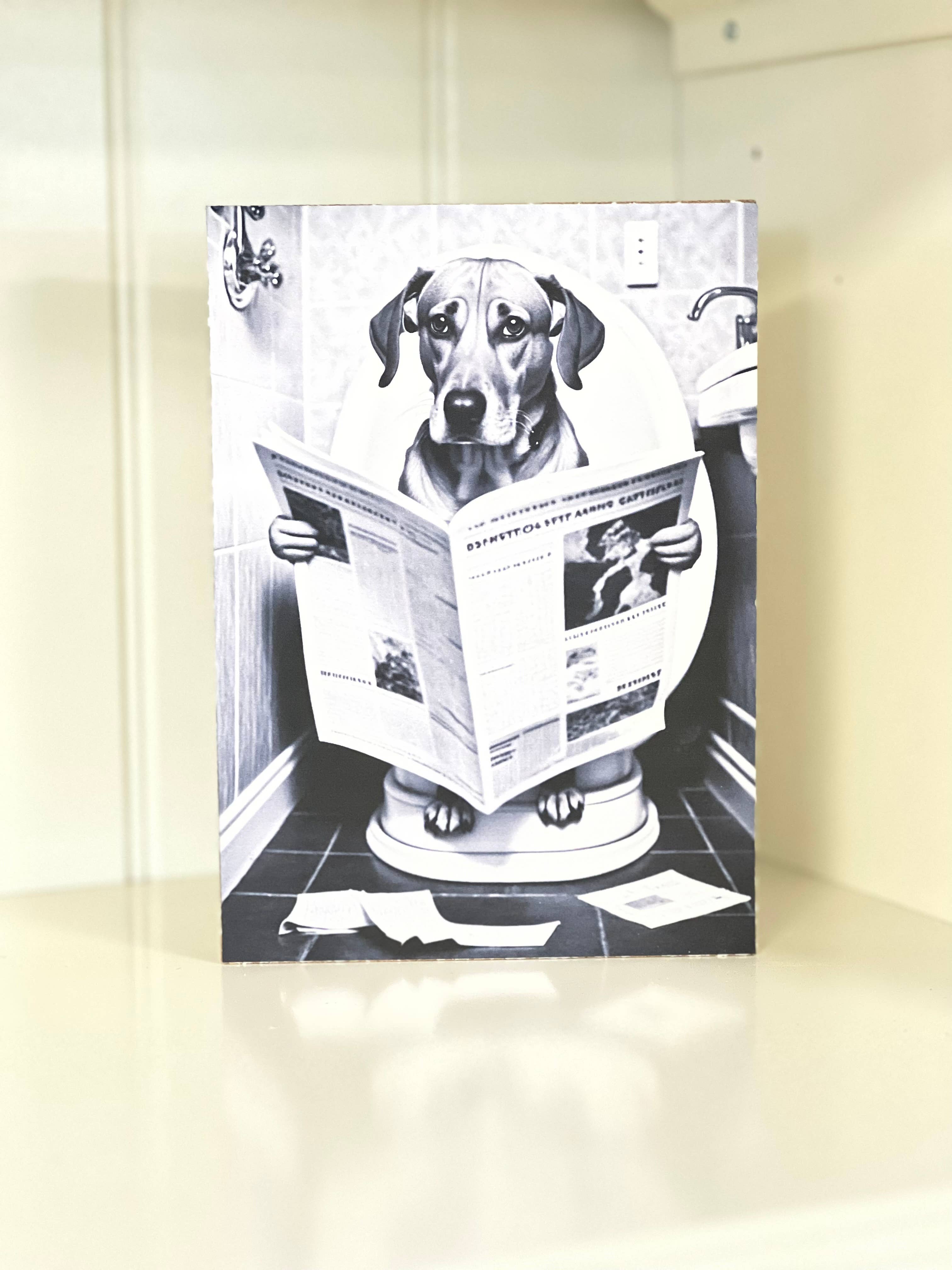 Thompsons Handmade Country LLC - Vendita all'ingrosso Cartelli da bagno - Cartelli umoristici per bagno con animali2