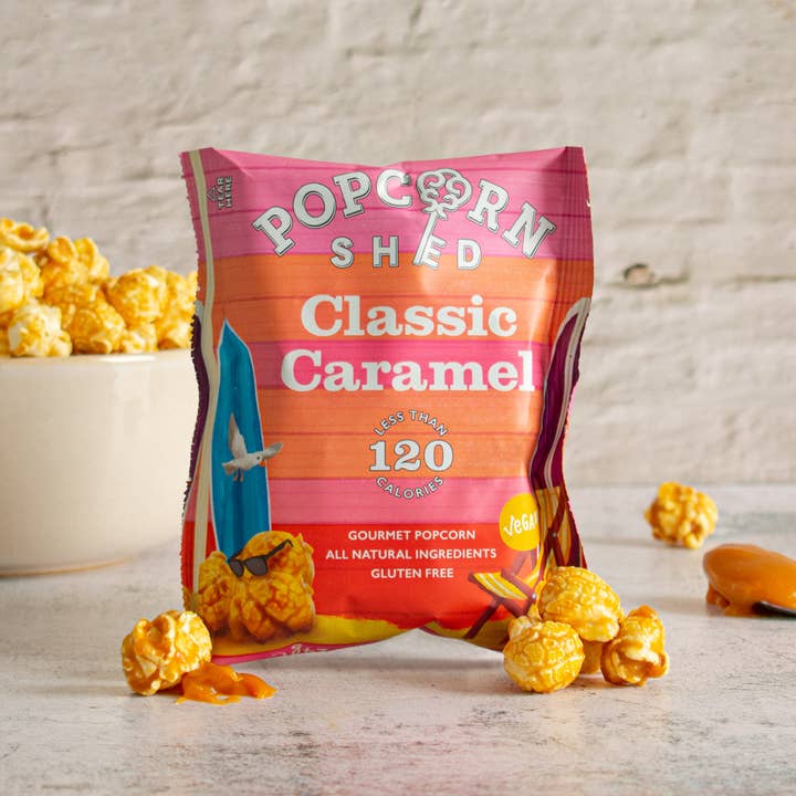 Popcorn Shed - Wholesale Popcorn - Vegan Classic Caramel Gourmet Popcorn Snack Pack1