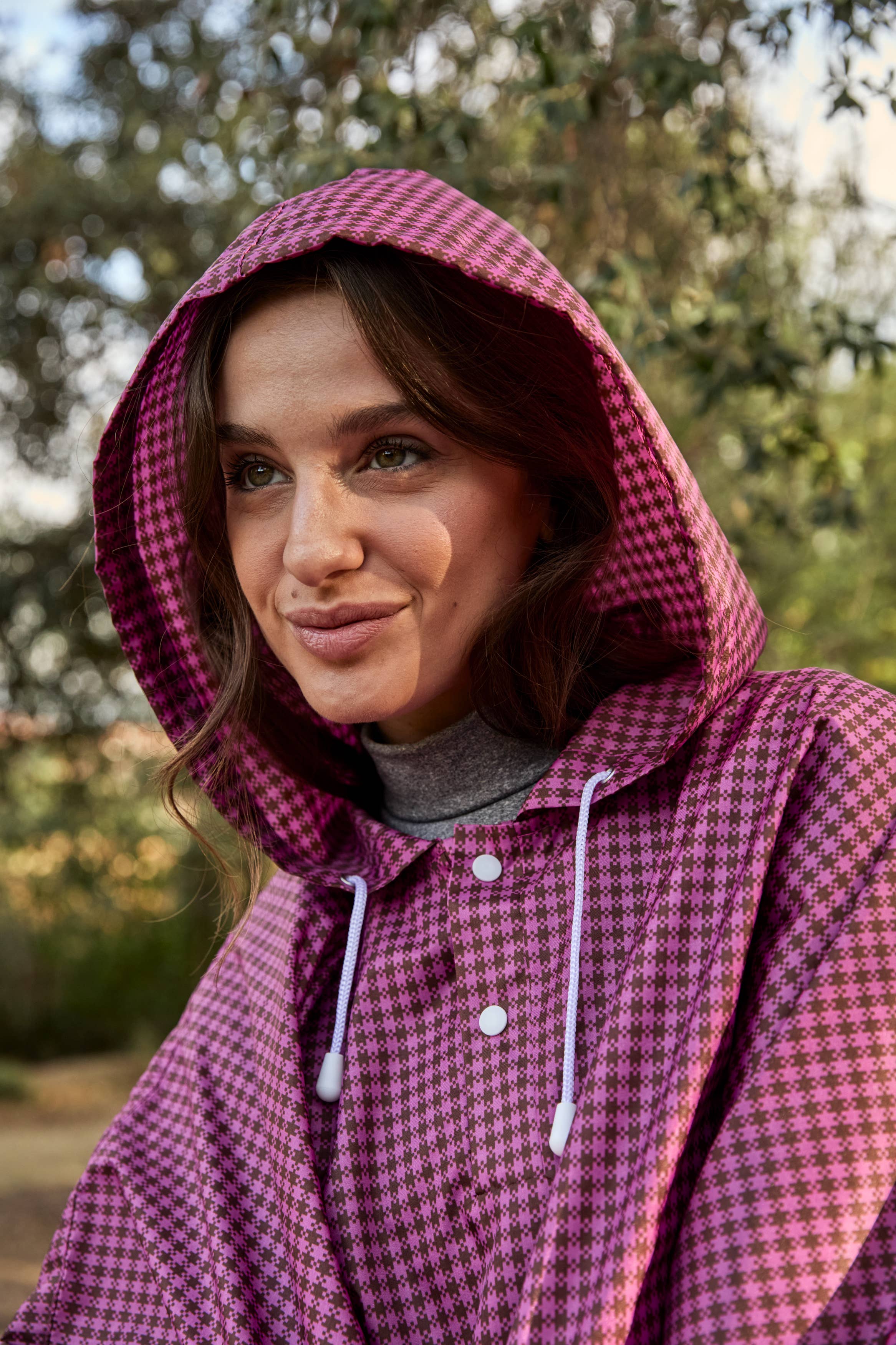 Clima Umbrellas - Wholesale Poncho - Women's - CLIMA C-Collection “Tartan” Foldable Waterproof Poncho9