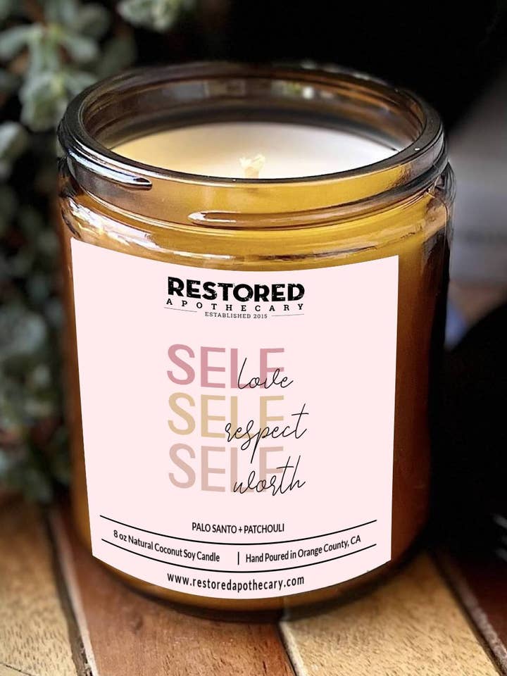 Self Love- Apothecary Soy Candle for wholesale by Restored Apothecary
