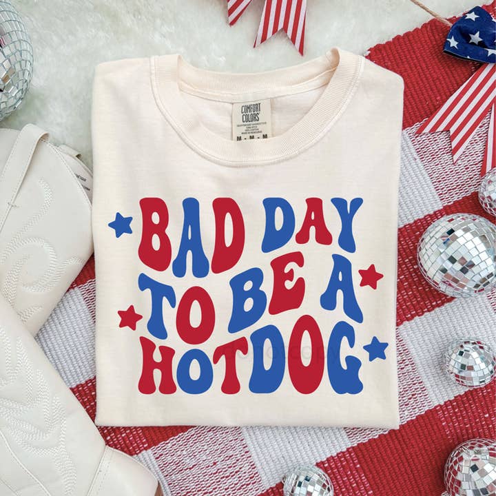 Trendy Transfers - Wholesale Sublimation Transfer - Retro Bad Day To Be A Hot Dog DTF Heat Transfer