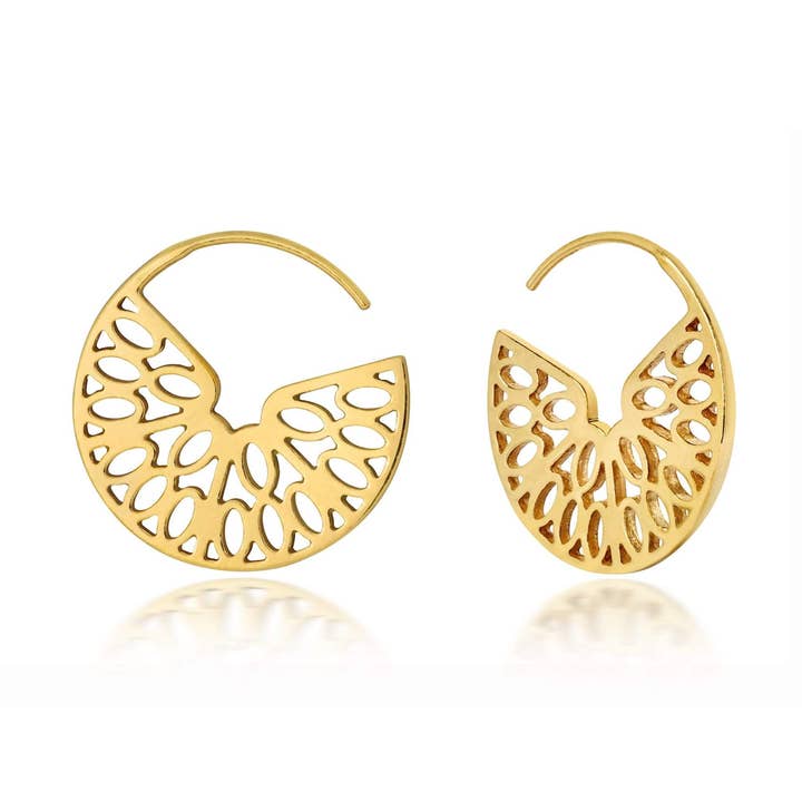 Seville Hoops - Oro per la vendita all'ingrosso da parte di Little By Little Jewellery