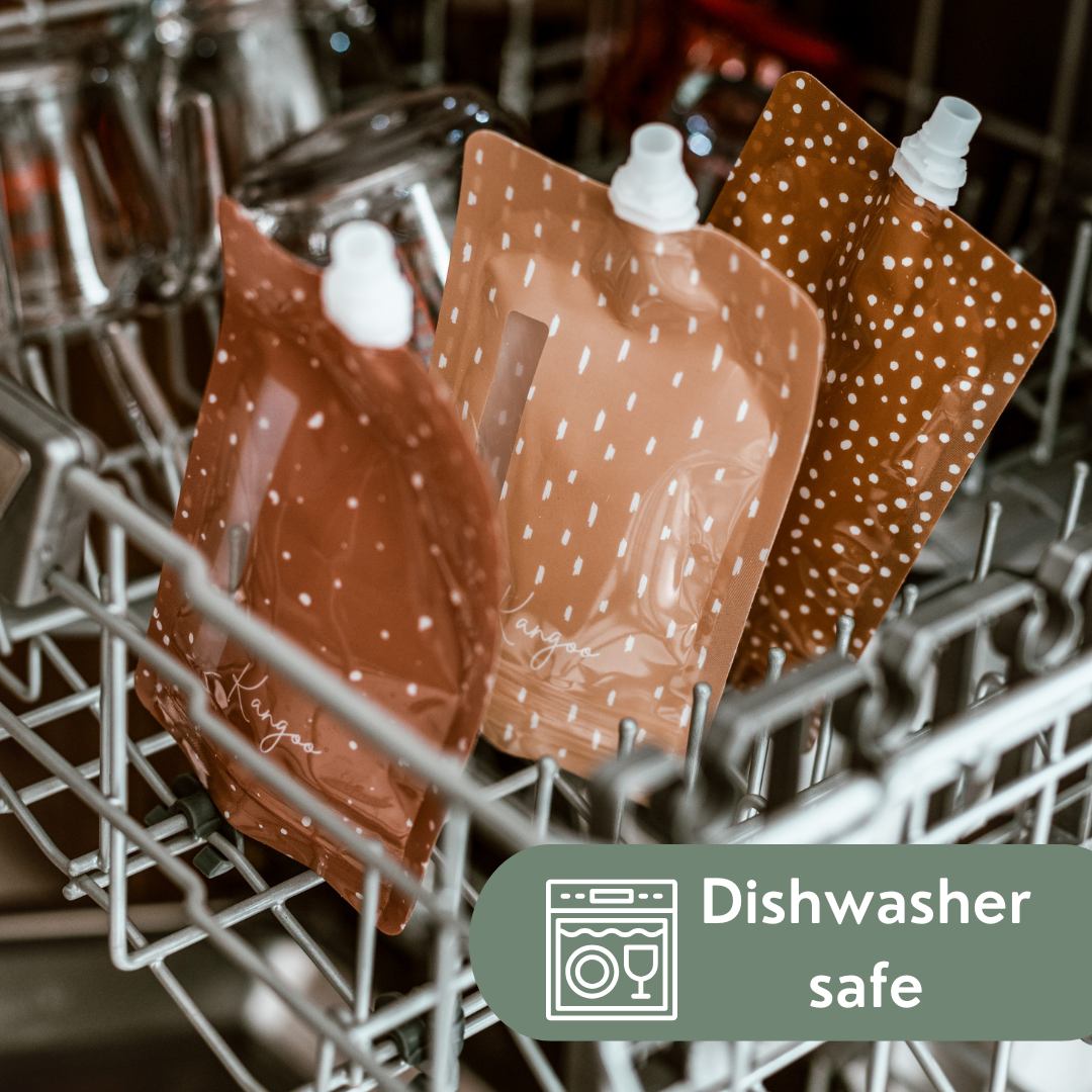 Kangoo et cie - Wholesale Food Storage Wrap/Bag - Reusable Baby Food Pouches – Refillable Squeeze Pouch (6x)3