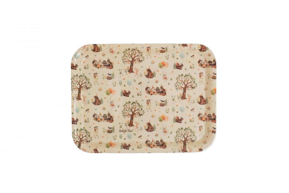 Isabelle Rose - Wholesale Serving Tray - Melamine tray Forest Party 33x25 cm Isabelle Rose