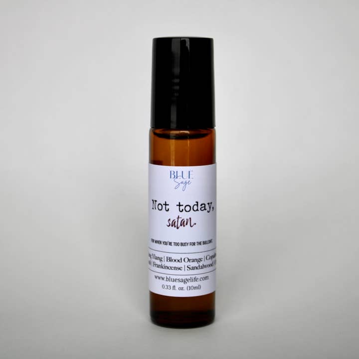 Blue Sage - Wholesale Essential oil roll-on - Not Today Satan | Essential Oil Aromatherapy Roller2