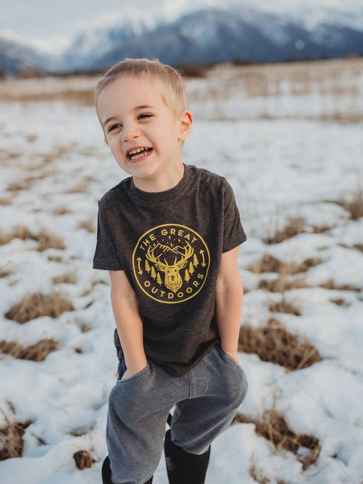 The Great Outdoors Toddler Tee for wholesale by Made of Mountains