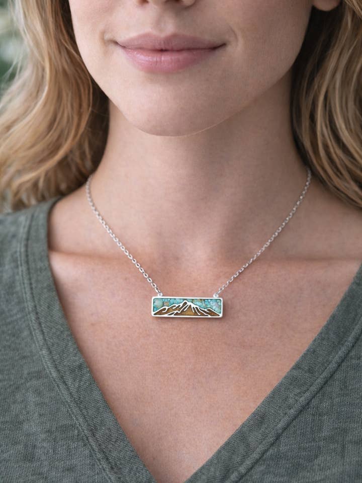 Gemstone Mountain Necklace for wholesale by Alaska Life Designs LLC