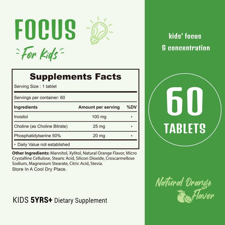 Heivy - Venta al por mayor Suplementos/vitaminas para beber - Suplemento Heivy Focus para niños