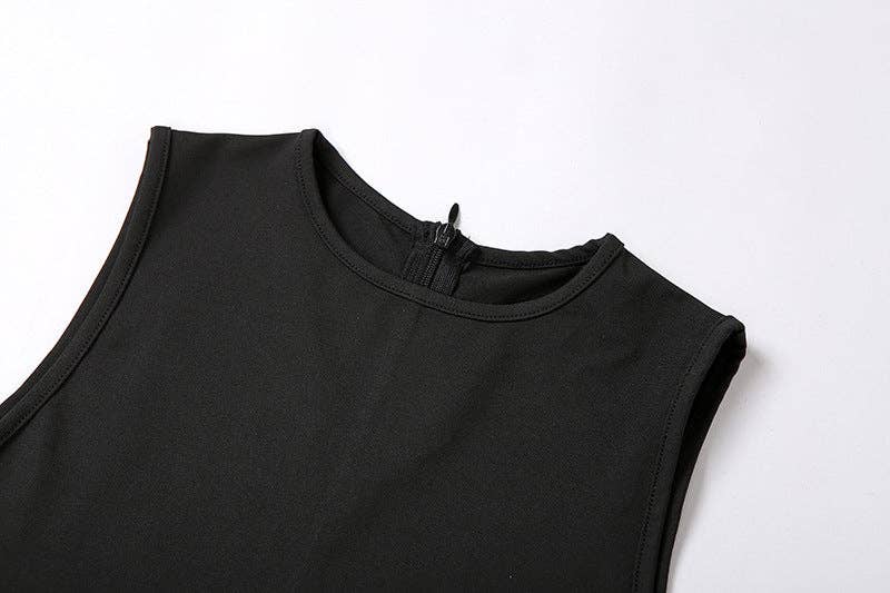 MB Fashion Wholesale - Wholesale Jumpsuit - Women's - MB FASHION  Sleeveless High Neck Full-Length Jumpsuit 73677