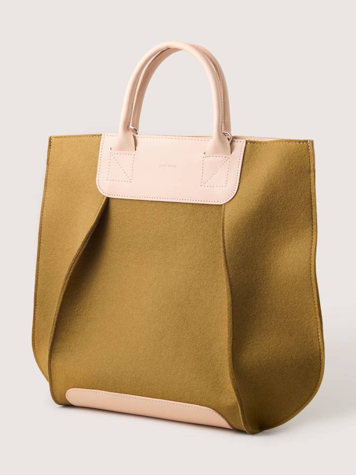 Frankie Merino Wool Tote Brine for wholesale by Graf Lantz