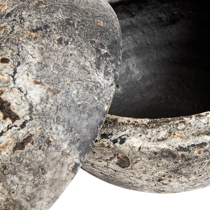 BIDKhome - Wholesale Decorative Box - Bonbonniere Echo 15 cm - Rust Grey5