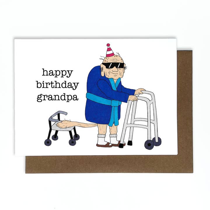 Grandpa Balls Wenskaart voor wholesale door Cole-Yoni Inc.