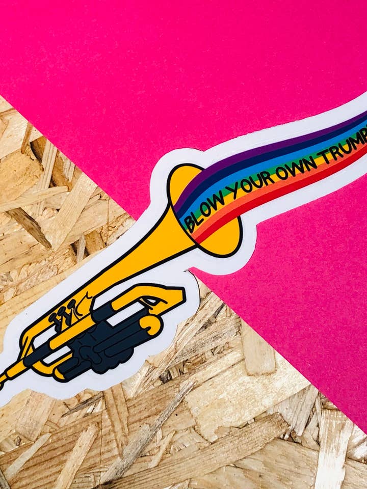 Trumpet Sticker for wholesale by PaintsPylons