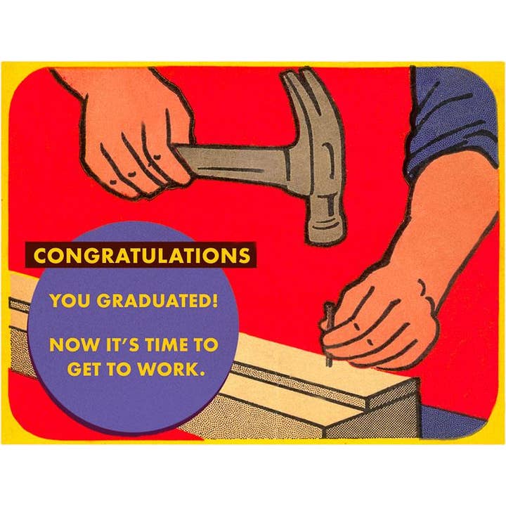 Found Image Press - Wholesale Sticker - Sticker IO-206 Hammer and Nail for Graduate