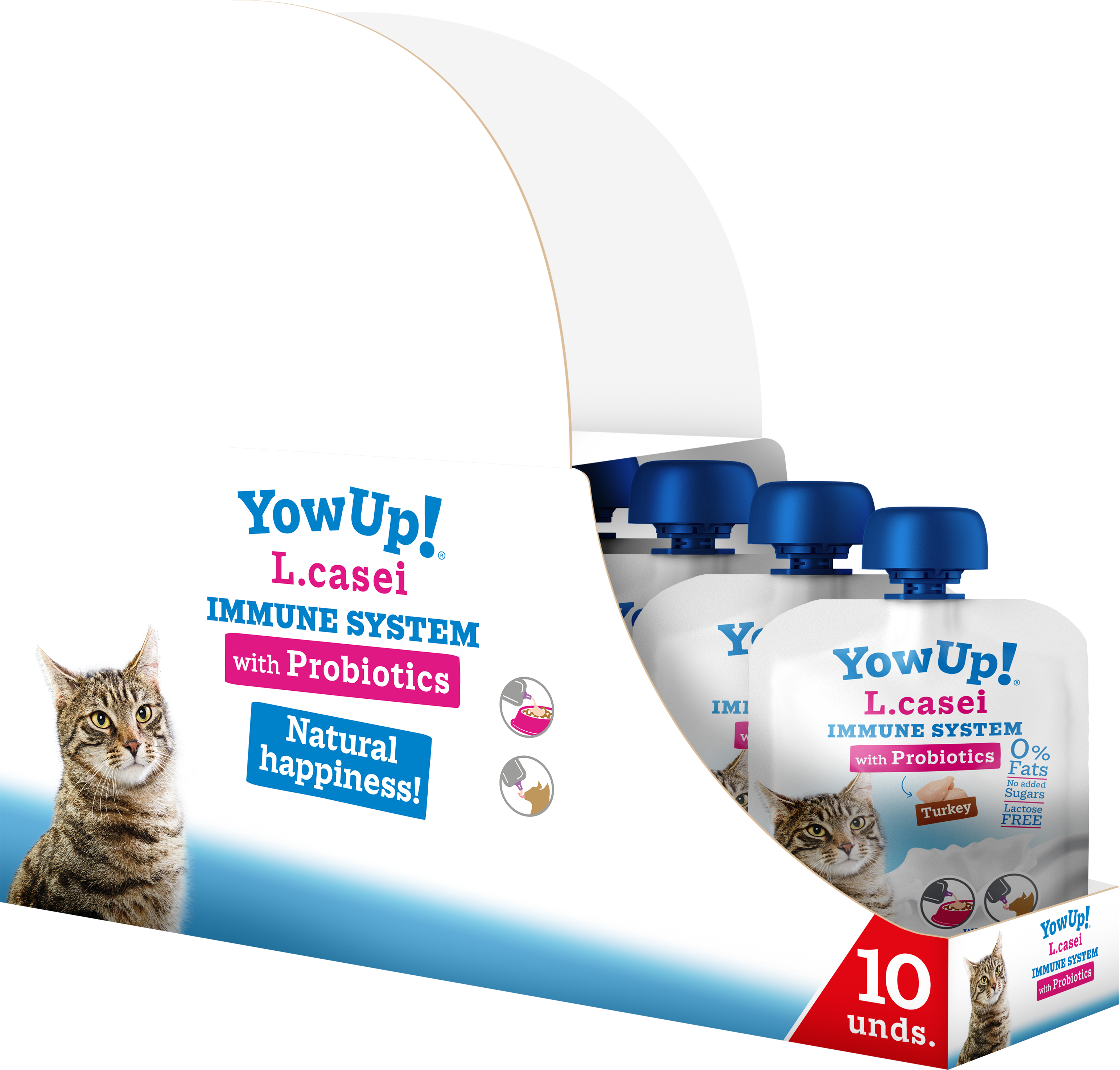 Hofman Animal Care - Wholesale Pet Supplement - Cat - YowUp! L. Casei Immune System Turkey Cat1