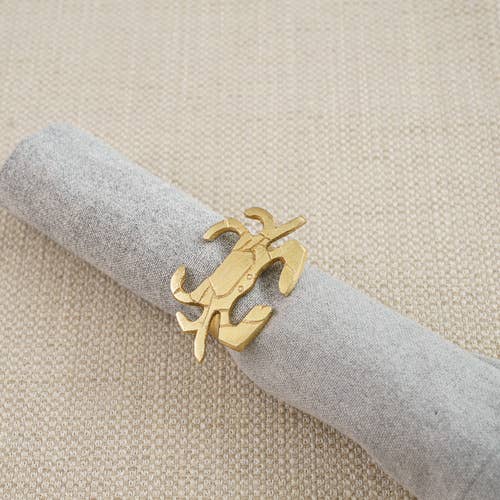 GOLD CRAB NAPKIN RING for wholesale by India Handicrafts Inc