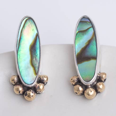 Affinity Studs ◇ Abalone for wholesale by Mahka Jewelry