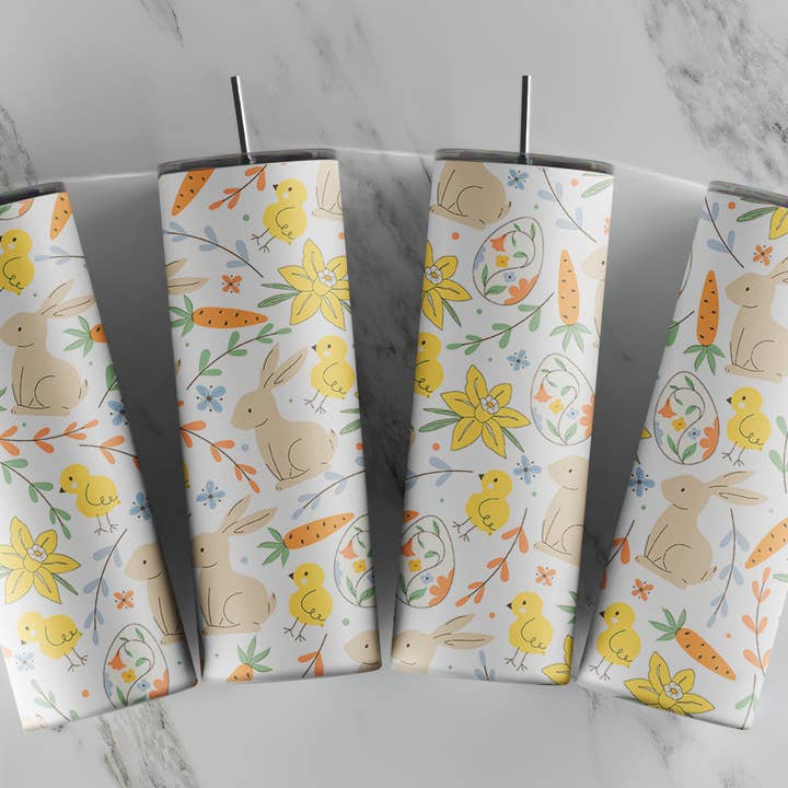 So Peachy Designs - Wholesale Insulated Mug/Tumbler - Easter Tumbler, Cute Easter Tumbler, Easter Cup
2