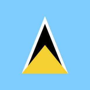 Bandera bandana de Santa Lucía para venta al por mayor de Caribbean