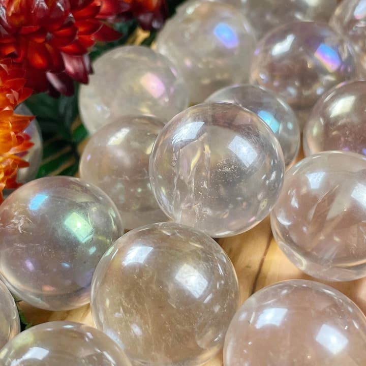 Ewelina Pas Jewelry - Wholesale Spiritual Stone/Crystal - Mini Aura Crystal Quartz Sphere Orb2