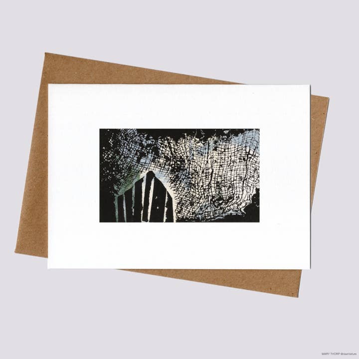 ON A SNOWY NIGHT 03 individual A6 card for wholesale by Raw Mixture