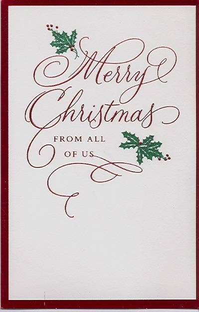 DICKENS INC. - Wholesale Christmas Card - Christmas From All | AGTC | MD | GX04210-01Z0