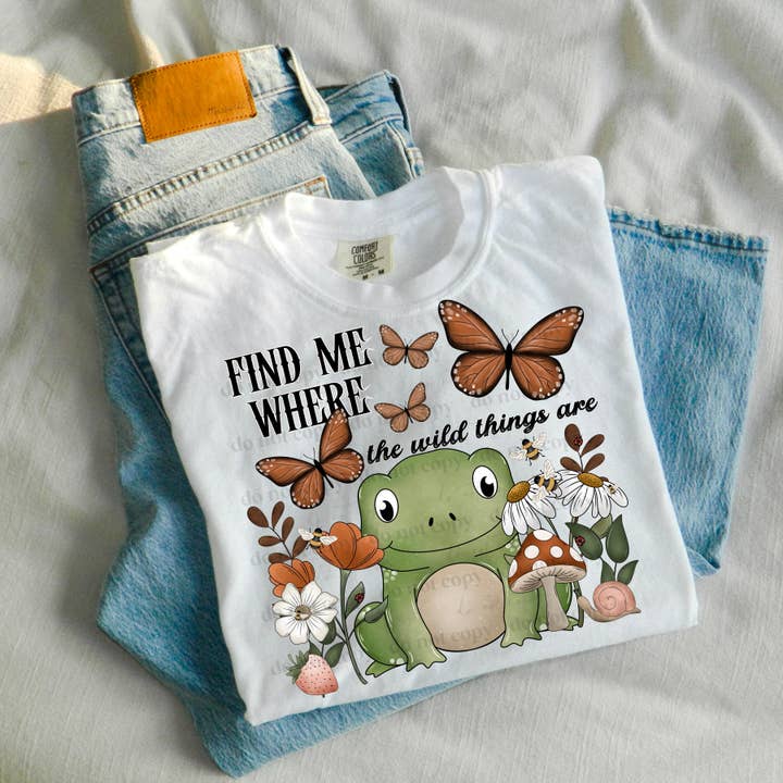 Find Me Where The Wild Things Are Tee for wholesale by Gabbie Co.