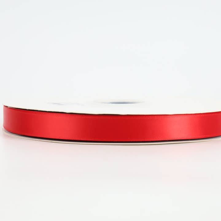 LA Ribbons Wholesale - Wholesale Ribbon - Gift Wrapping - Double Face Satin Ribbon | Red (250)3